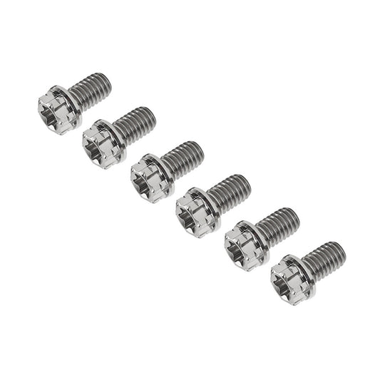 6pcs Bolts Torx Head Flange Screws M8x10mm For Motorcycle Bike