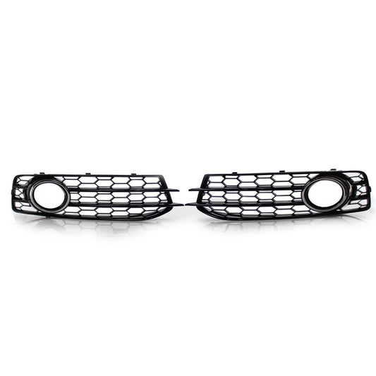 Honeycomb grille design for left and right front fog lights applicable to for Audi A3 8P S series 2009-2012