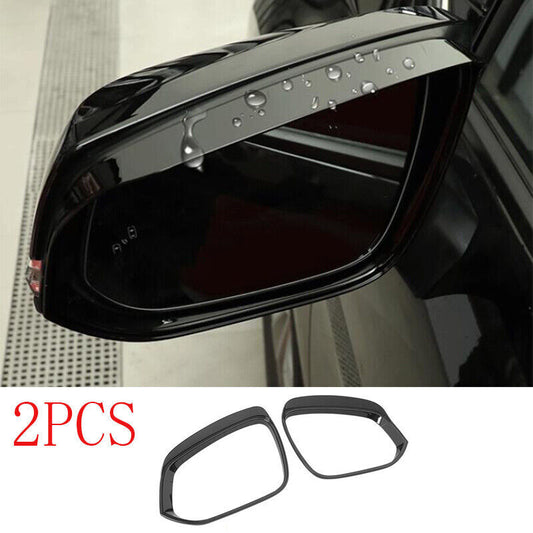 Black Rearview Mirror Rain Guard Eyebrow cover Trim for Toyota for Camry 2018-2022