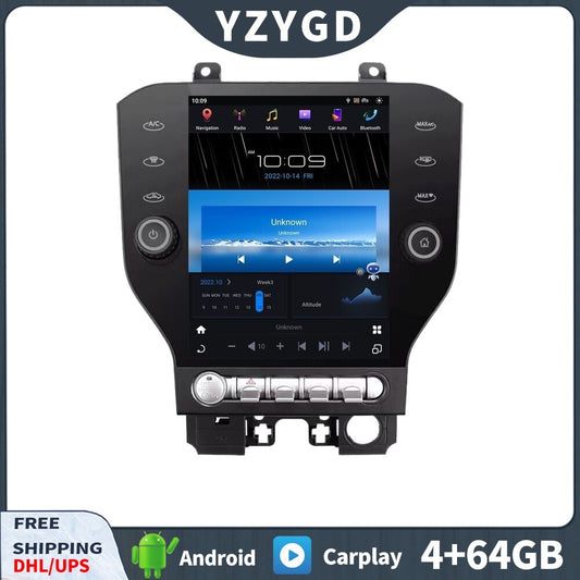 for Ford for Mustang 2015-2020 Android 2Din Car Radio CarPlay Stereo Receiver Screen