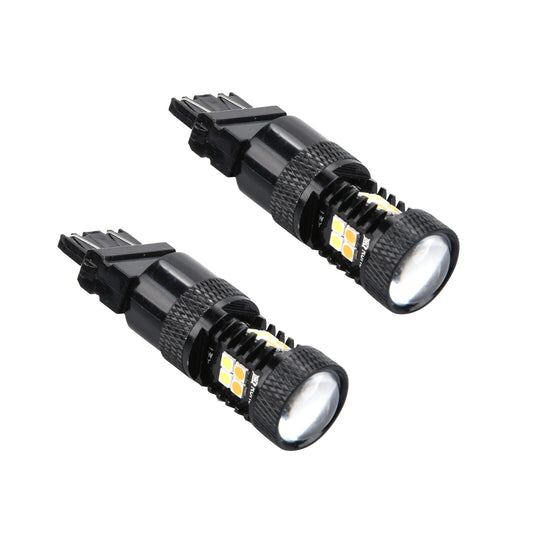 2x Switchback LED Turn Signal Lights Anti Hyper Flash White Amber Dual Color