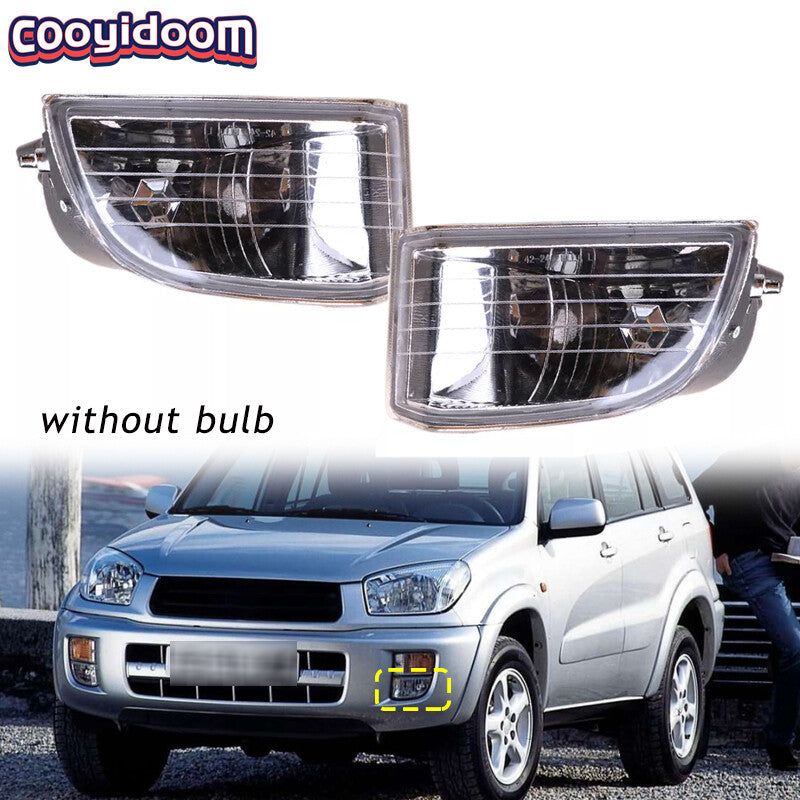 2Pcs for Toyota Rav 4 2001-2003 Front Bumper Fog Lamp Driving Lamp without bulb