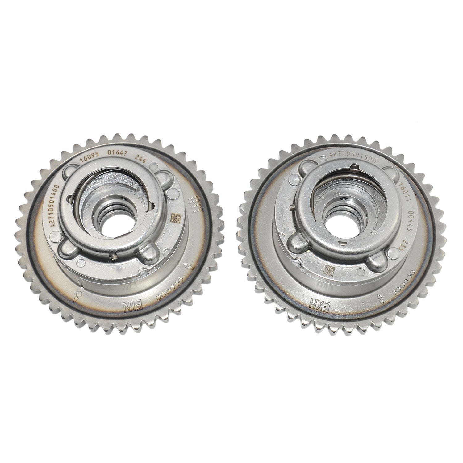 2¡Á Camshaft Adjuster Gears Intake Exhaust for Mercedes-Benz M271 W204 W212 R172