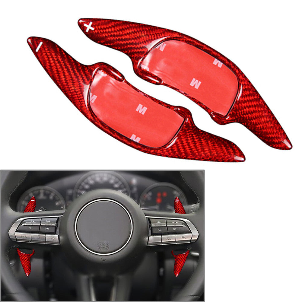 for Mazda CX-30 20-21 for Mazda 3 19-21 Carbon Fiber Steering Wheel Shift Paddle