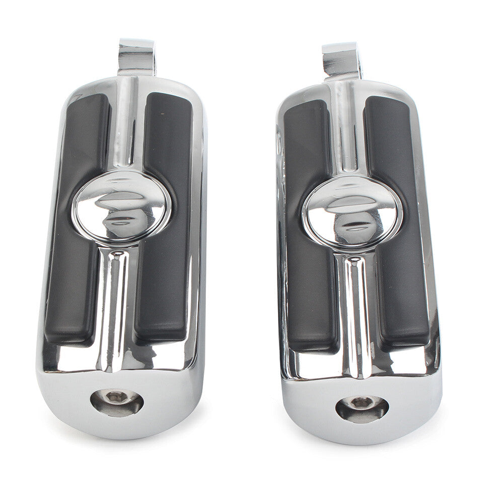 Foot Pegs Footrests Footpegs Pedals 10mm for Harley-Davidson Pair Chrome Motor
