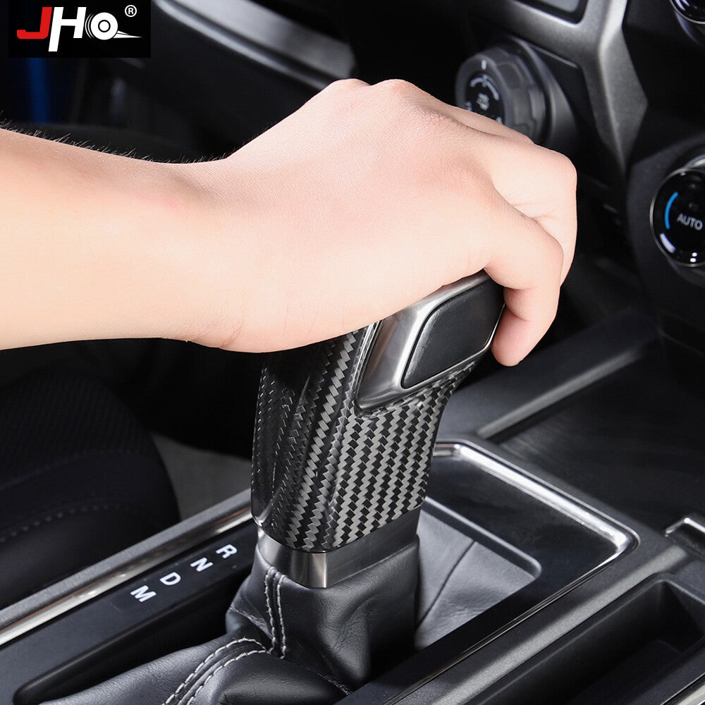 Manual Gear Shift Knob Cover REAL HARD Carbon Fiber for Ford F150