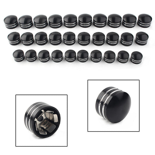 Innere 9mm Schrauben Bolt Topper Caps Abdeckung for Harley Dyna V-Rod 10PCS