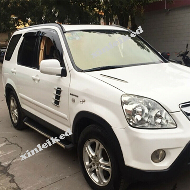 For 2002-2006 for Honda CRV CR-V Black Side Window Visors Rain Guard Deflectors 4PCS