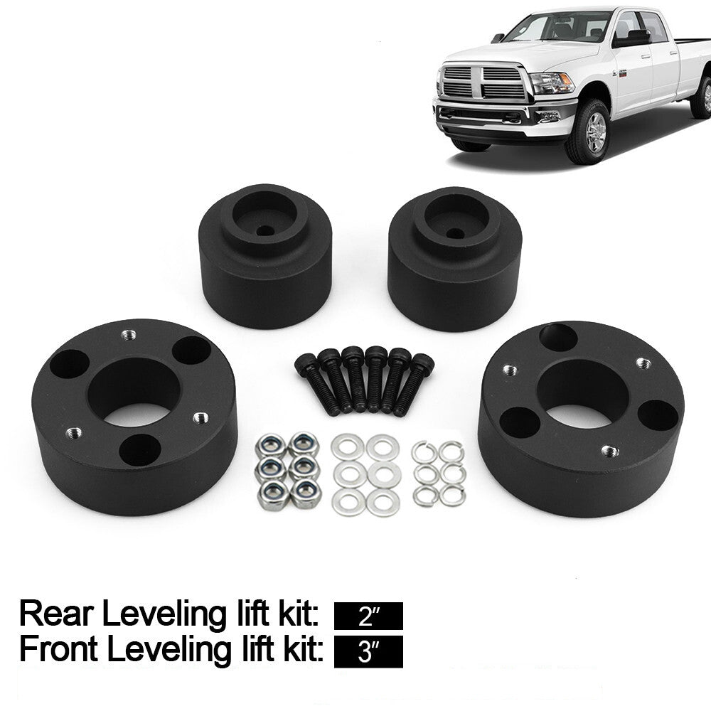 3-inch front + 2-inch rear full lift and leveling kit for Dodge for Ram 1500 4WD 2009 - 2025