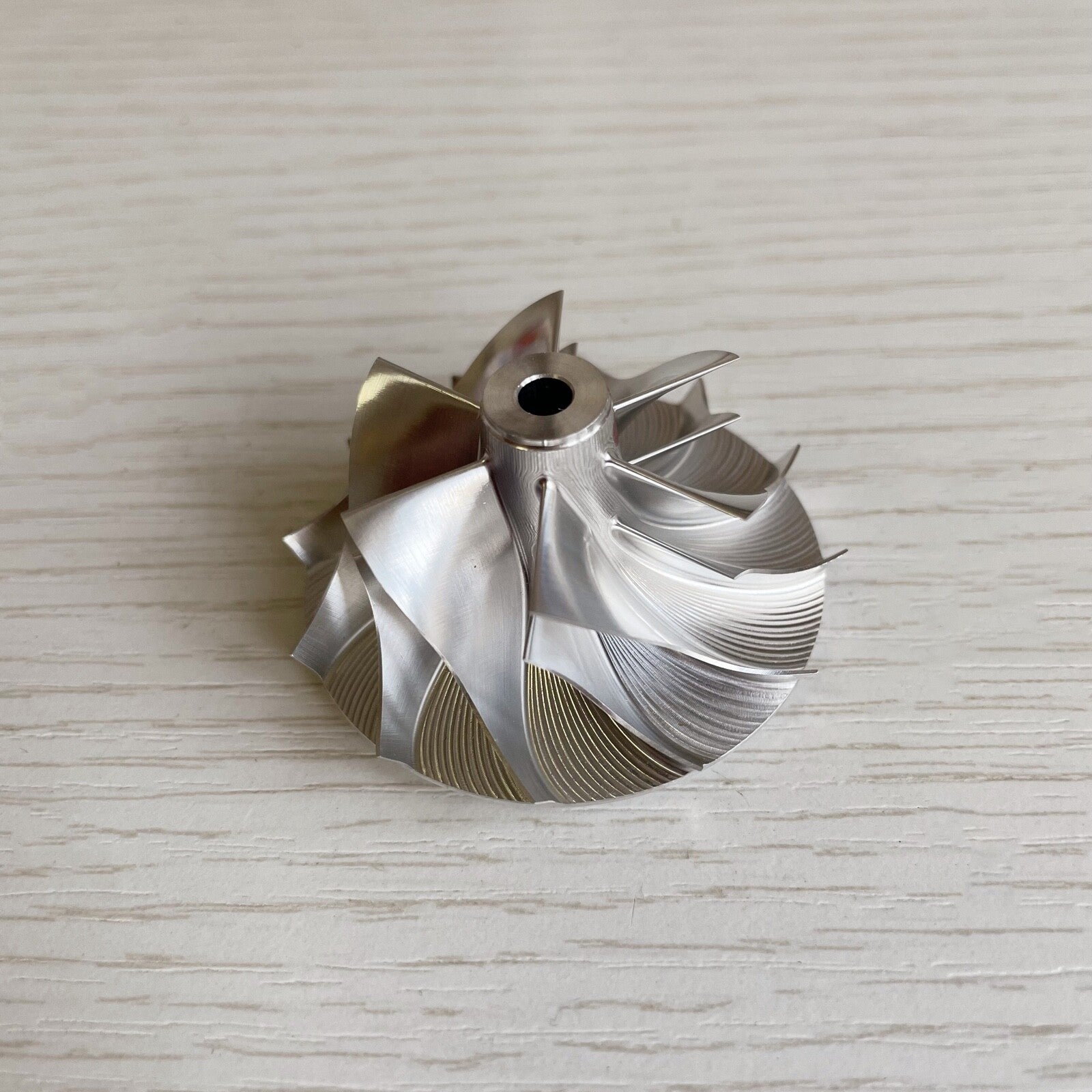 KP39 5443-123-2007 1303-039-401 34.50/46.00mm 6+6 Blade Billet Compressor Wheel