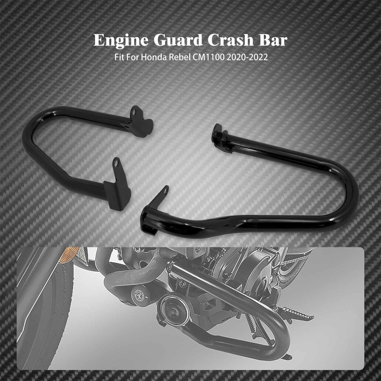 Front Low Engine Guard Crash Bars Protector Fit for Honda Rebel CMX 1100 2021-23