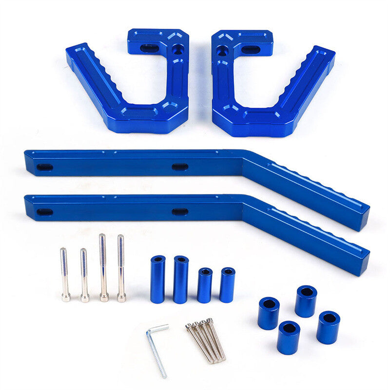 Blue front and rear aluminum grip handles. Suitable for 2007-2018 JK for Jeep Wranglers.