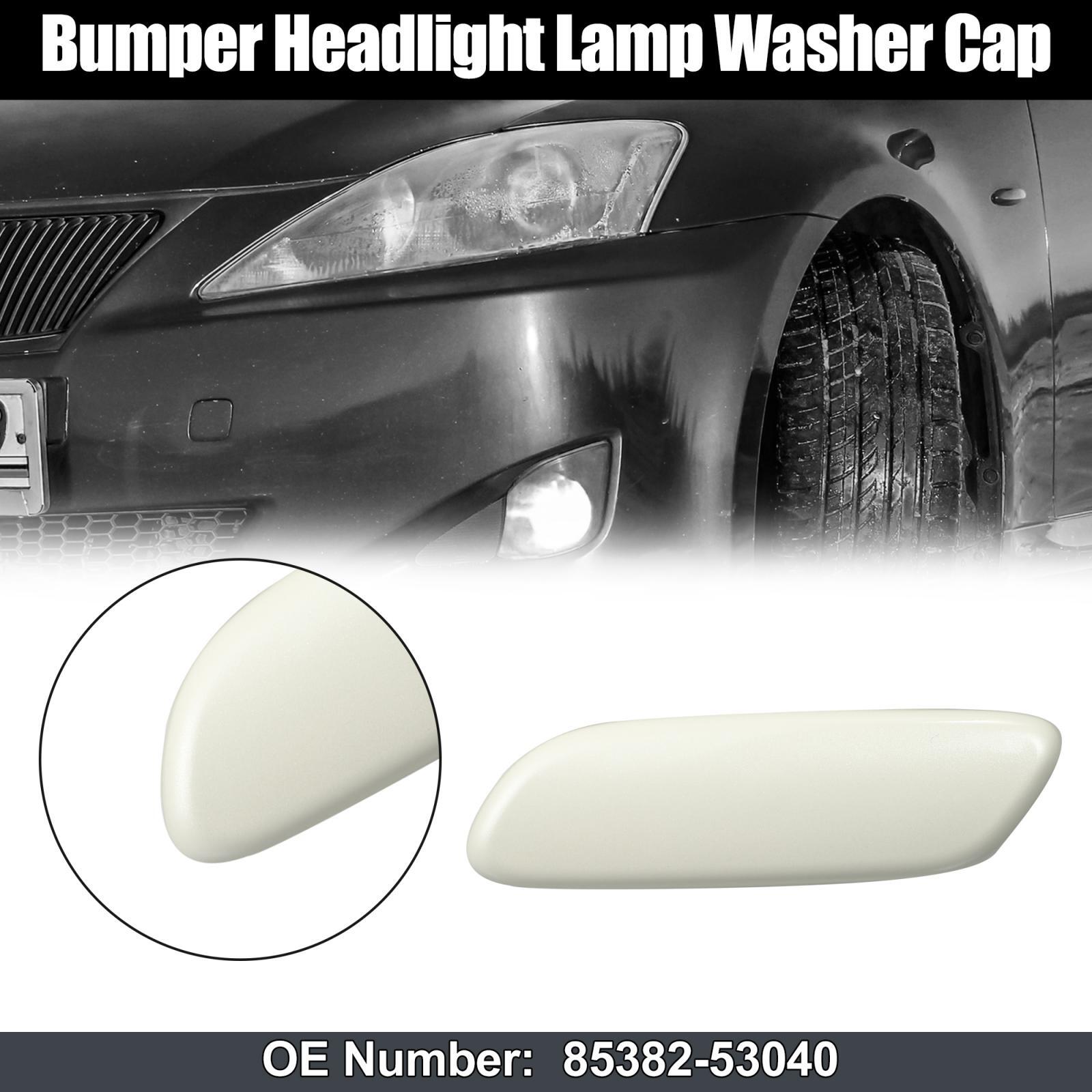 Left Headlight Washer Nozzle Cover for LEXUS IS250 IS300 06-08 85382-53040 White