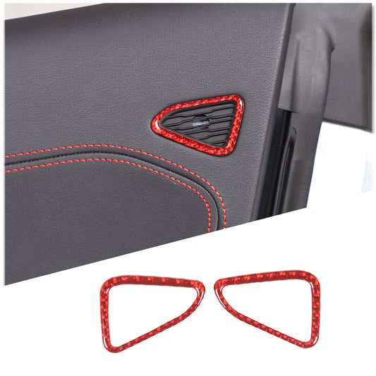 2-Piece ABS Carbon Fiber Tailgate Door Handle Cover for Ford (2022-2023)