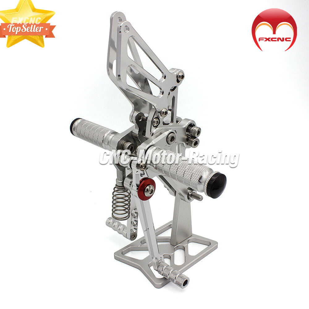 CNC adjustable caster wheel set suitable for Honda CBR650F and CB650F models from 2014 to 2018.