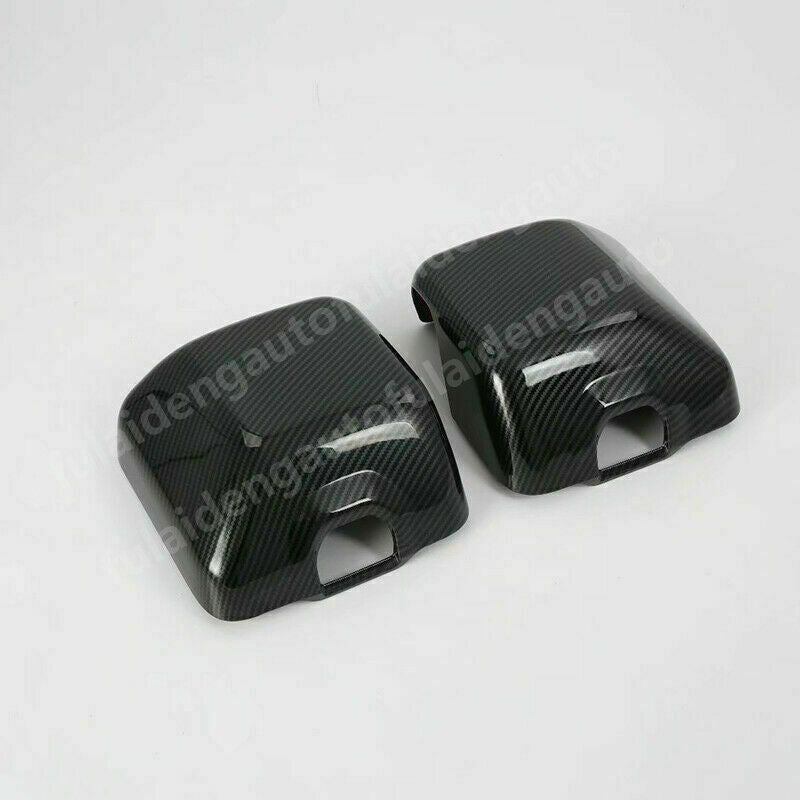 Carbon Fiber Side Door Rearview Mirror Cover Trim for Jeep for Wrangler JL 2018-2021