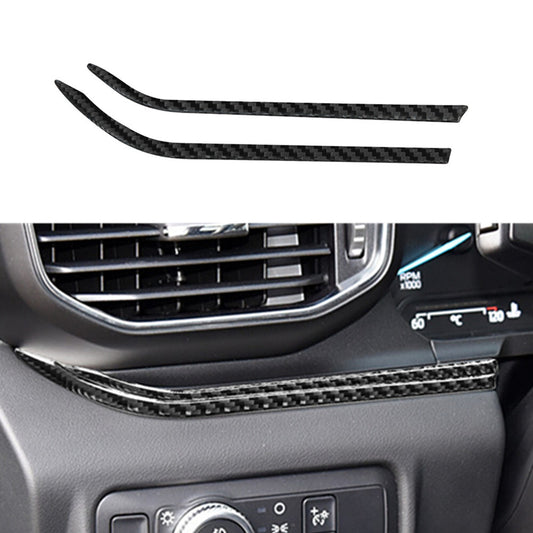 Carbon Fiber Driver Side Air Vent Below Cover Trim for Ford Explorer 2020-2023