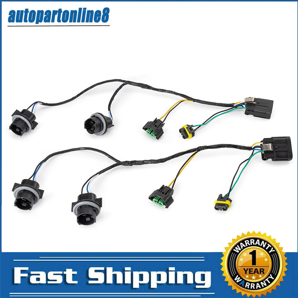 2Pcs Headlight Wiring Harness For 2007-2013 for Chevrolet Silverado 1500 HD 25962806