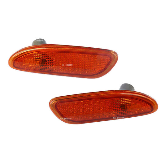 2x LH RH Side Marker In Bumper Turn Signal Light for Mercedes-Benz W203 C-Class