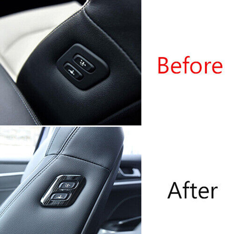 for Kia K5 2021-2023 Black Steel for Seat Button adjustment Handle Frame Cover Trim