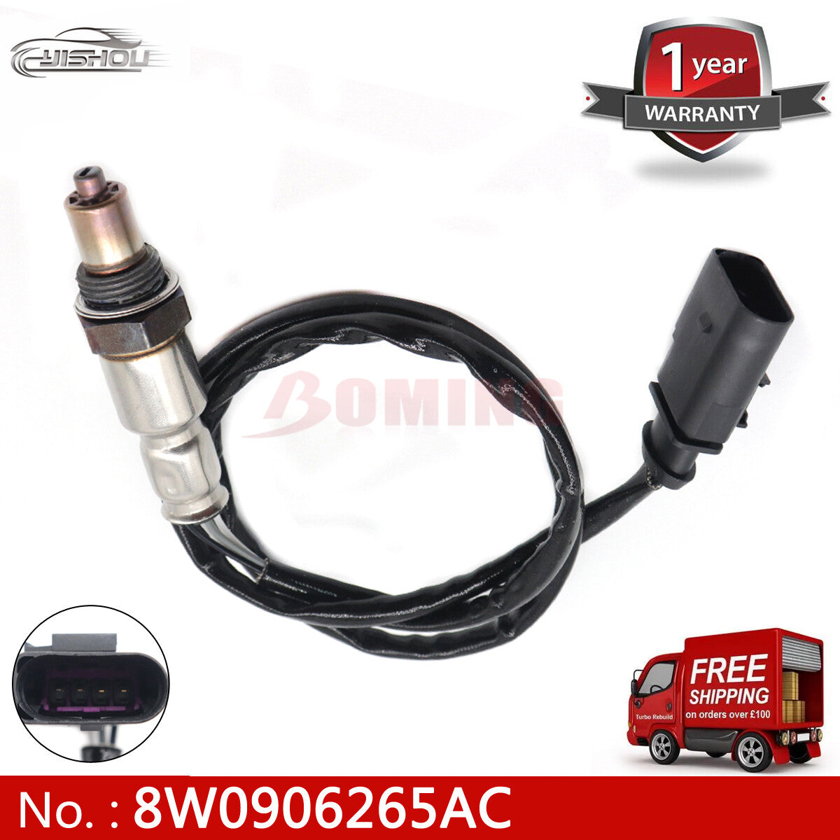Oxygen (O2) sensor 8W0906265AC suitable for 2016-2019 for Audi A4, A5, A7, for A8 , Q5, RS4, RS5 (new).
