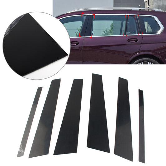 8 Pcs Glossy Black Set Pillar Posts Door Window Trim for BMW X7 G07 2019-2021
