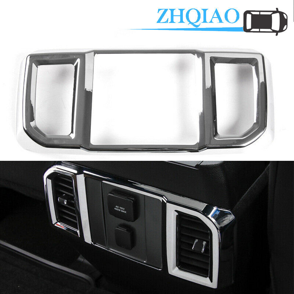 ABS Chrome Rear Air Condition Outlet Vent Cover Trim for Ford F150 2015-2019