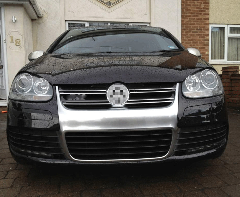 Silvery Mesh Air Intake Grill Front Grille Fit for VW for Golf 5 V MK5 R32 2005-2009