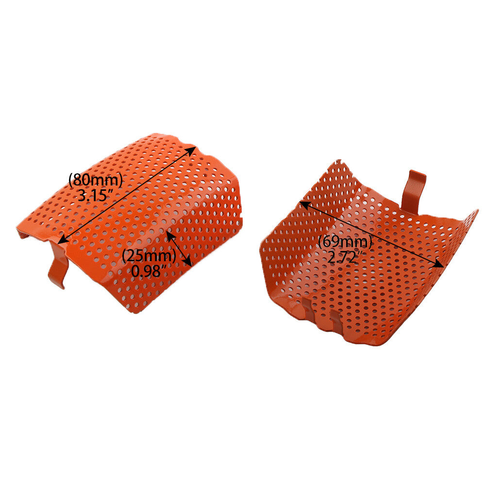Steel Front Caliper Screen Inserts for Harley V-Rod  Touring 2006-2019 Orange