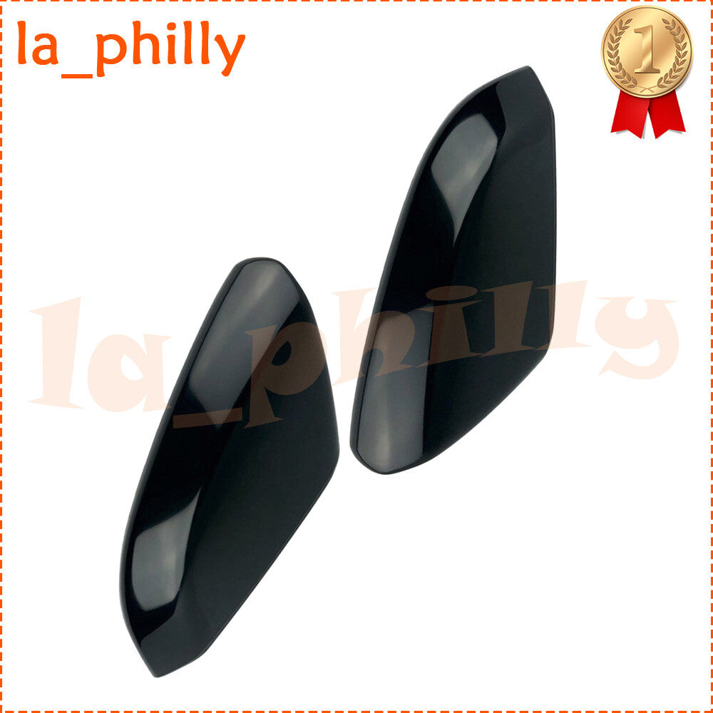 Fit for Honda for Civic 2016-20 Black Front LHRH Side Mirror Cover Trim Cap Plastic
