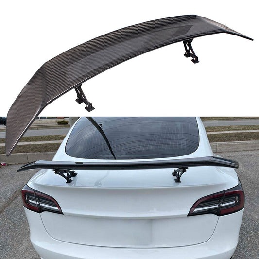 Real Carbon Fiber JDM Sport Rear Trunk Spoiler Wing Body kit Fit for Any Car