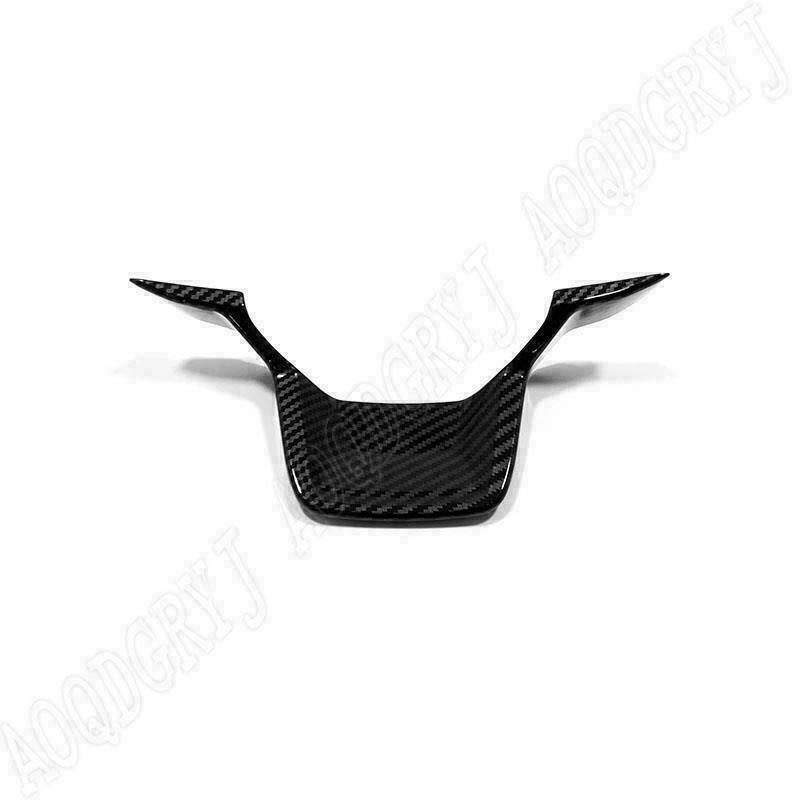 Fit for Ford Explorer 2020-2022 ABS Carbon Fiber Steering Wheel Decor Trim Cover