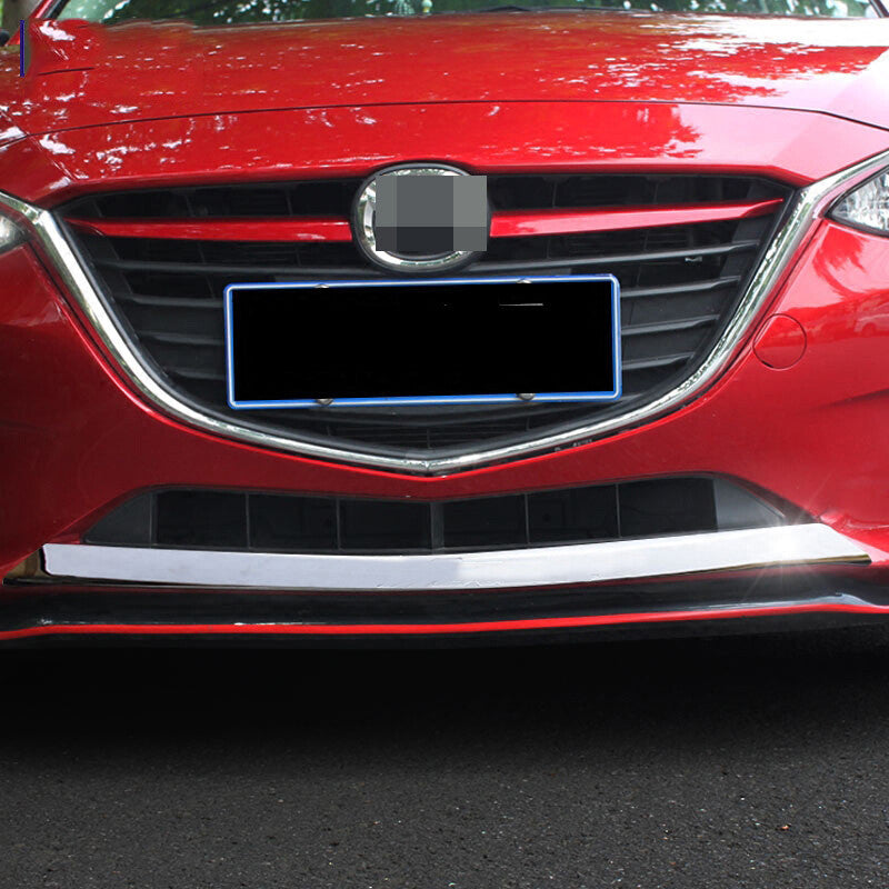 for Mazda 3 Axela 2014-2016 Chrome Front Bumper Lower Grille Spoiler Cover Trim