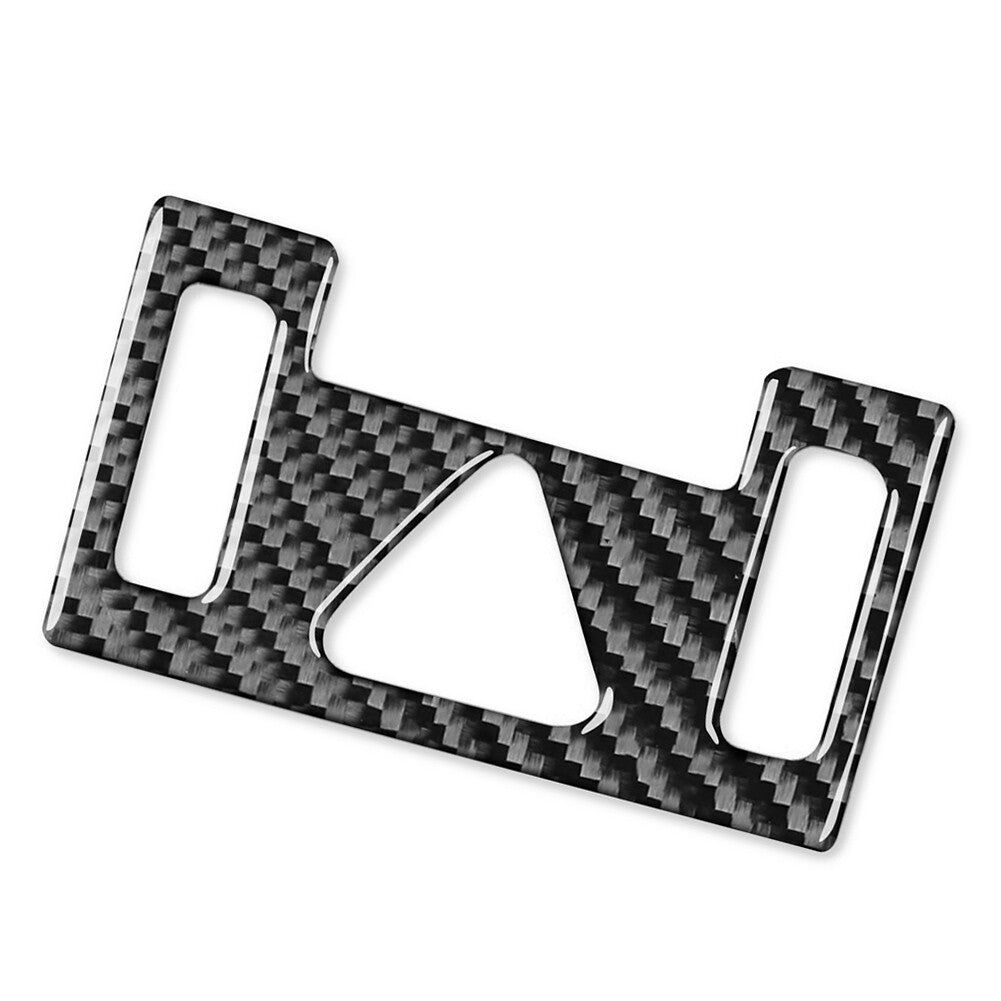 Mergency Light Button Frame Trim Carbon Fiber Black Fit for Kia K3 Forte 2019-2021