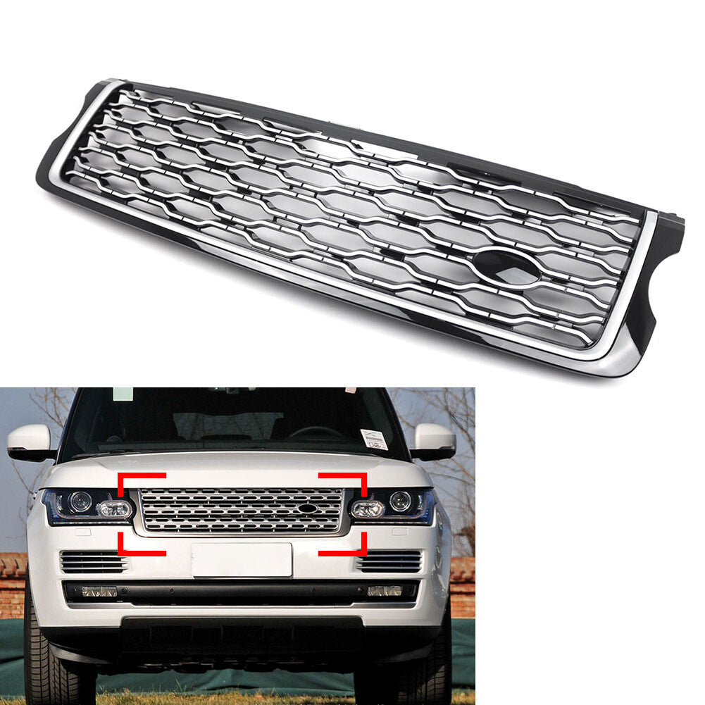 Front Bumper Upper Mesh Grille Fit for Land Rover for Range Rover Vogue L405 2013-17 15