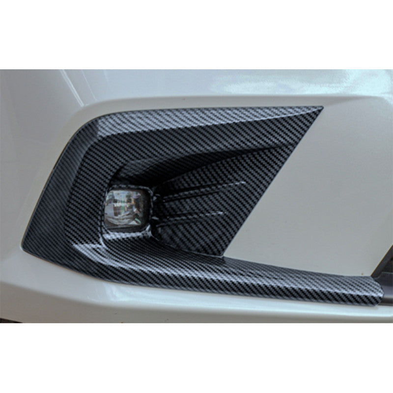 for Honda for Civic 2022 2023 Carbon Fiber Style Front Fog Light Lamp Cover Trim ABS