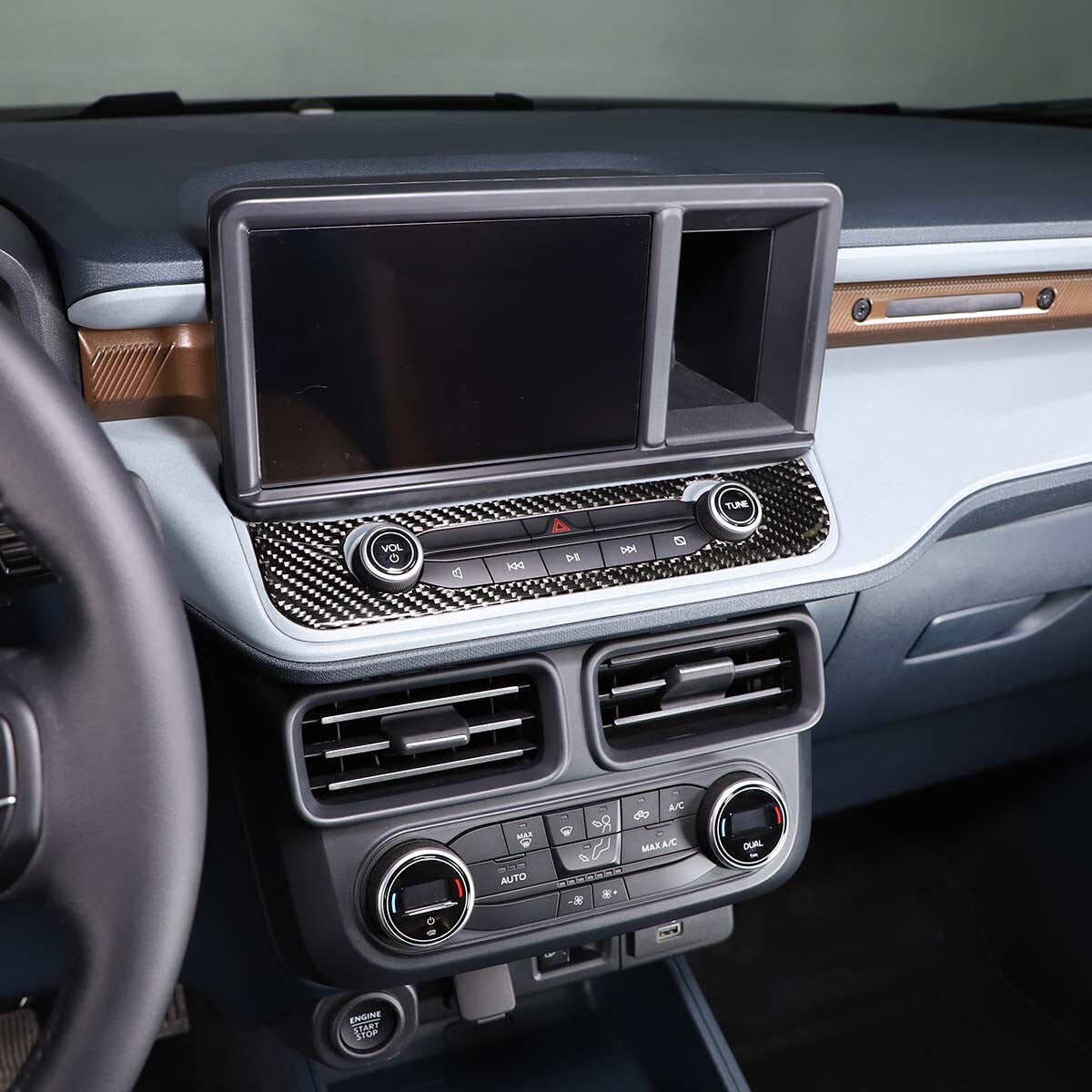 Genuine carbon fiber A-pillar sticker cover decoration for Toyota Tacoma 2006-2015 USA.