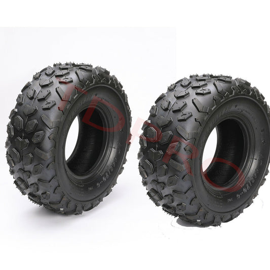 A pair of 145/70-6 tubeless tires (145x70x6) suitable for all-terrain vehicles with four coolers, Taodao for Mini Bikes.