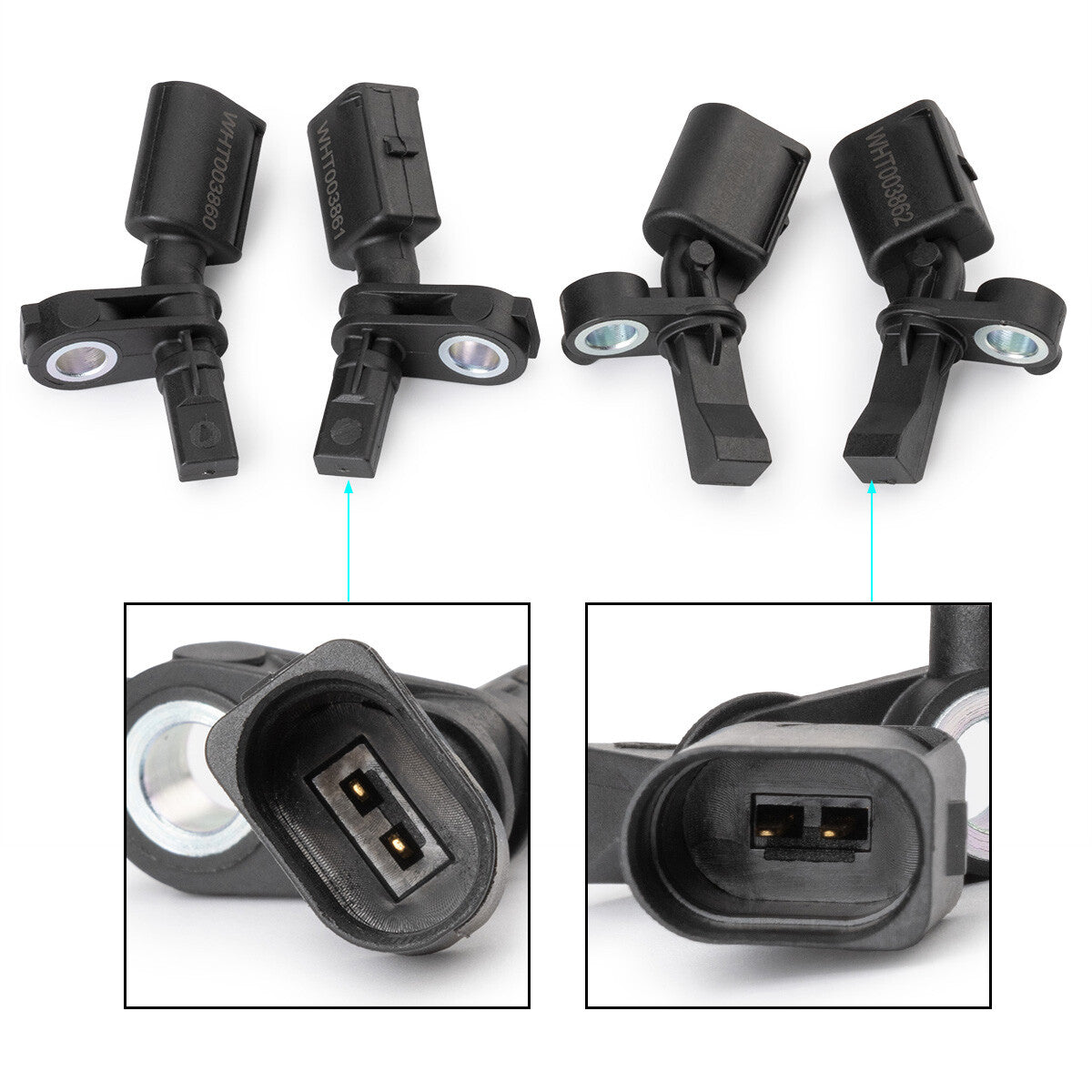 4PCS ABS Wheel Speed Sensor for Audi A1 for Seat Ibiza Blitz Reference Style 2017