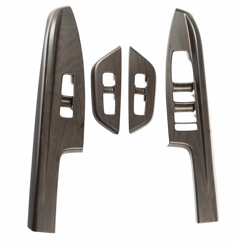 Glass Window Lifting Lock Panel Trim for Kia Carnival 2022-2023 Matte Wood Grain