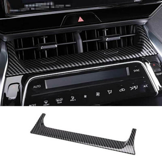 Carbon Fiber Dash Middle Air Vent Outlet Cover Trim for Toyota Venza 2021-2023