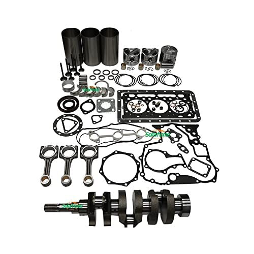 For Kubota Engine D902 Overhaul Rebuild Kit + 3PCS Connecting Rod + Crankshaft