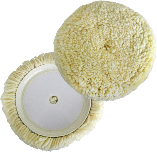 Polishing Pad 100% Natural Wool Hook and Loop Grip Cushion for Composite Cutting