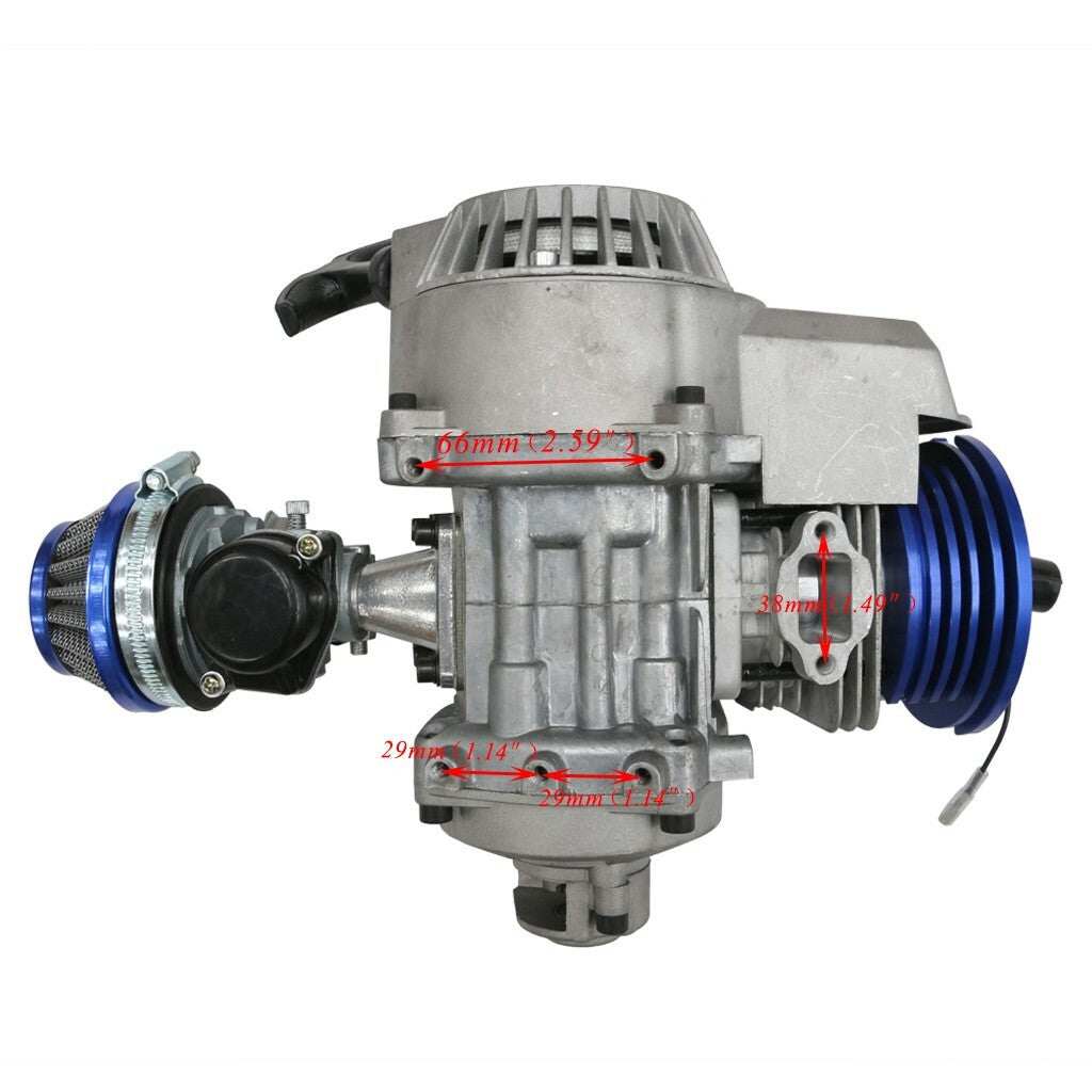 Racing Big Bore 2 Stroke 49cc 50cc Engine Motor Kit Scooter Pocket Bike Rocket