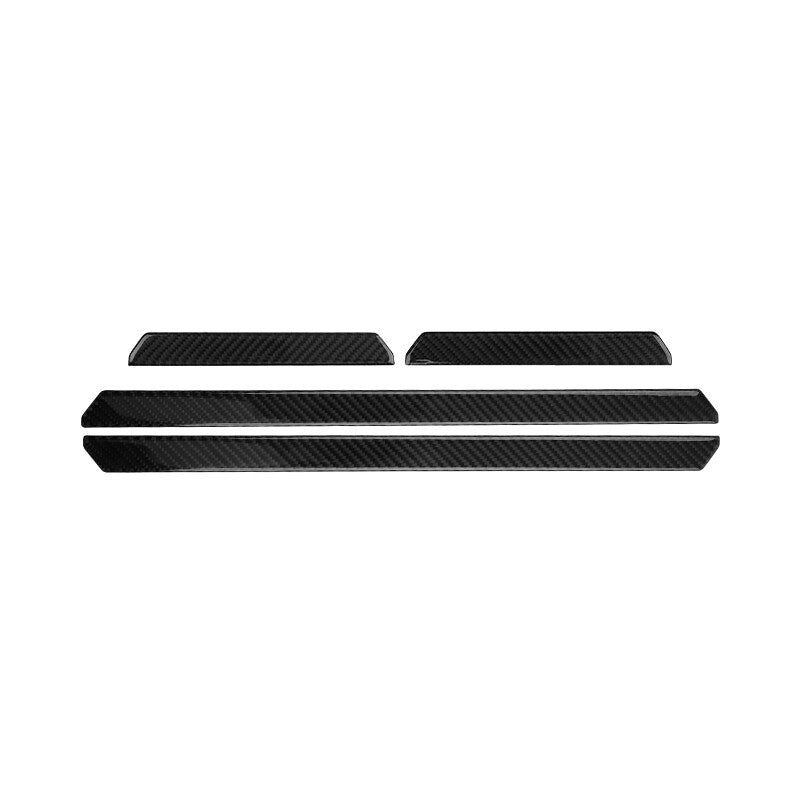 Carbon Fiber Door Sill Scuff Cover Scratch Protector for VW for Golf 8 MK8 GTI 2021
