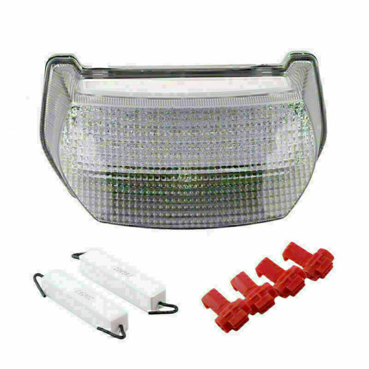 for Kawasaki ZX-7R 1996-2001 00 ABS Clear Integrated LED Tail Light Turn Signals