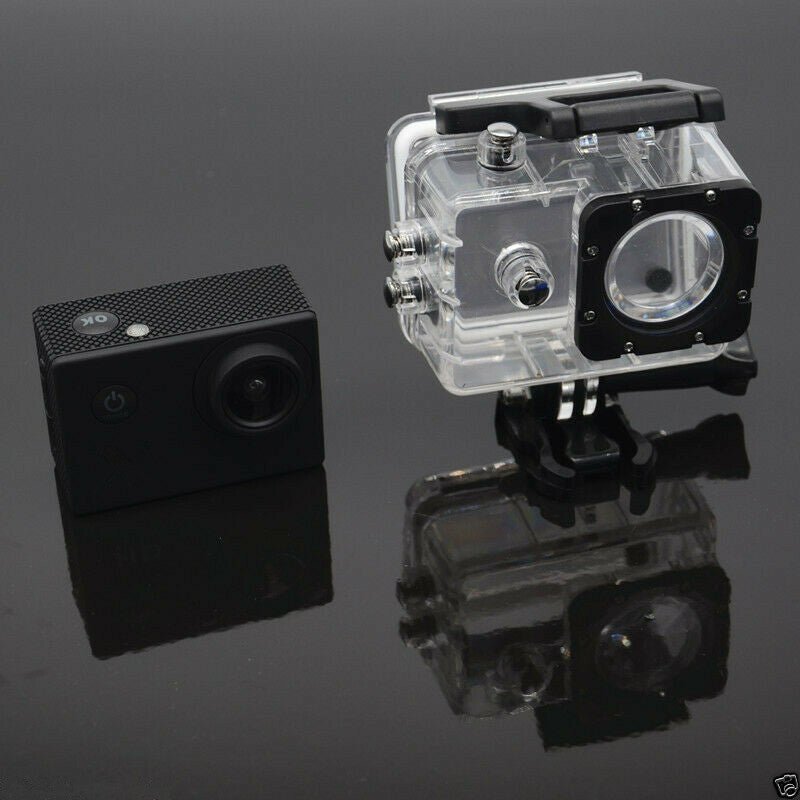 Motorcycle Camera 2 in Sport DV LCD Screen Diving Waterproof Cover Camcorder Cam
