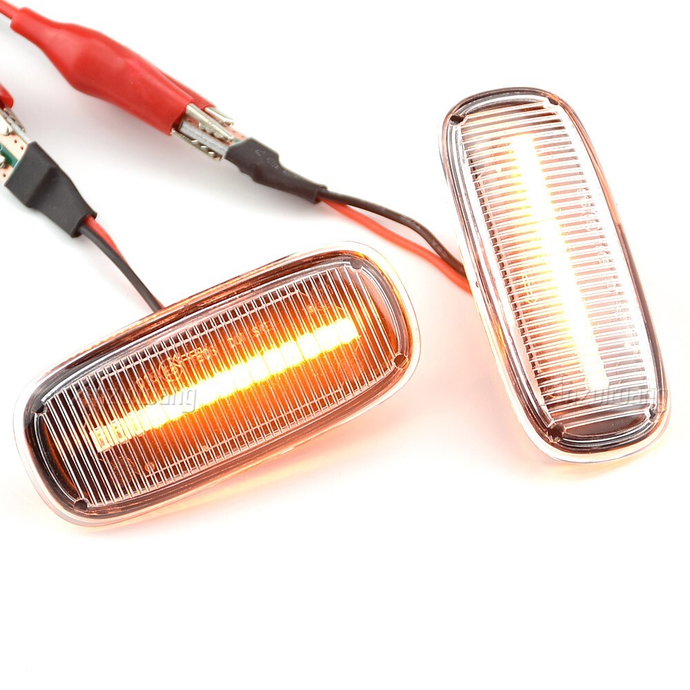 2pcs Dynamic LED Side Marker Turn Signal Light for Audi A3 8L for A8 D2 TT 8N S3