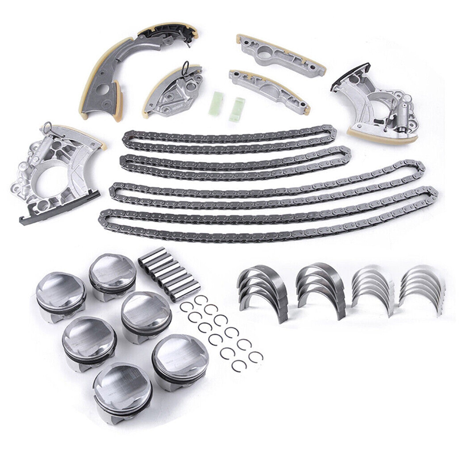 3.0T Engine Pistons Gaskets Overhaul Rebuild Kit for VW Touareg for Audi A5 A6 for A8 Q5