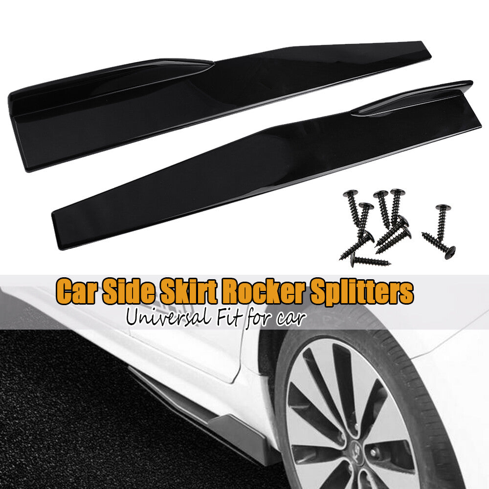 2-piece General Motors side skirt rocker panel body kit splitter Canard diffuser